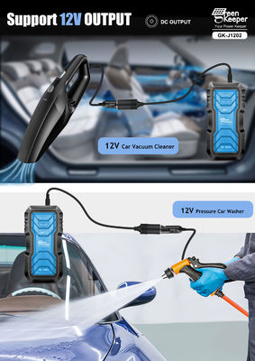 バッテリー ジャンプスターター LEDライト 12V 7.0L ガソリンカー 2000A リチウム DC 12V 5.5出力
