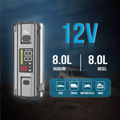 多機能 4 In 1 緊急 PD 65W 3000A ピーク電流 バッテリーブースター パワーバンク ジャンプスタート