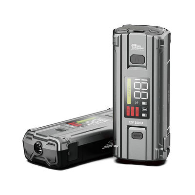 グリーンキーパー 2024 3000A 12V ポータブルジャンプスタート 20000mAh/74Wh 容量 スマートクランプ