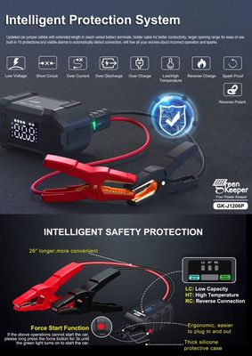 12V型C自動車バッテリー充電器 急速充電のためのジャンプスタート 電動自動車バッテリー