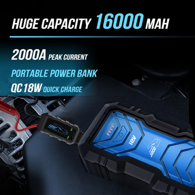 高放電 2000A バッテリーブースターパック 多機能USB-A充電出力