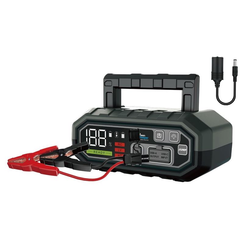 ポータブル 自動車 バッテリー ジャンプ スタート 12V 24000mAh 2000A 多機能 LED ライト パワー 銀行